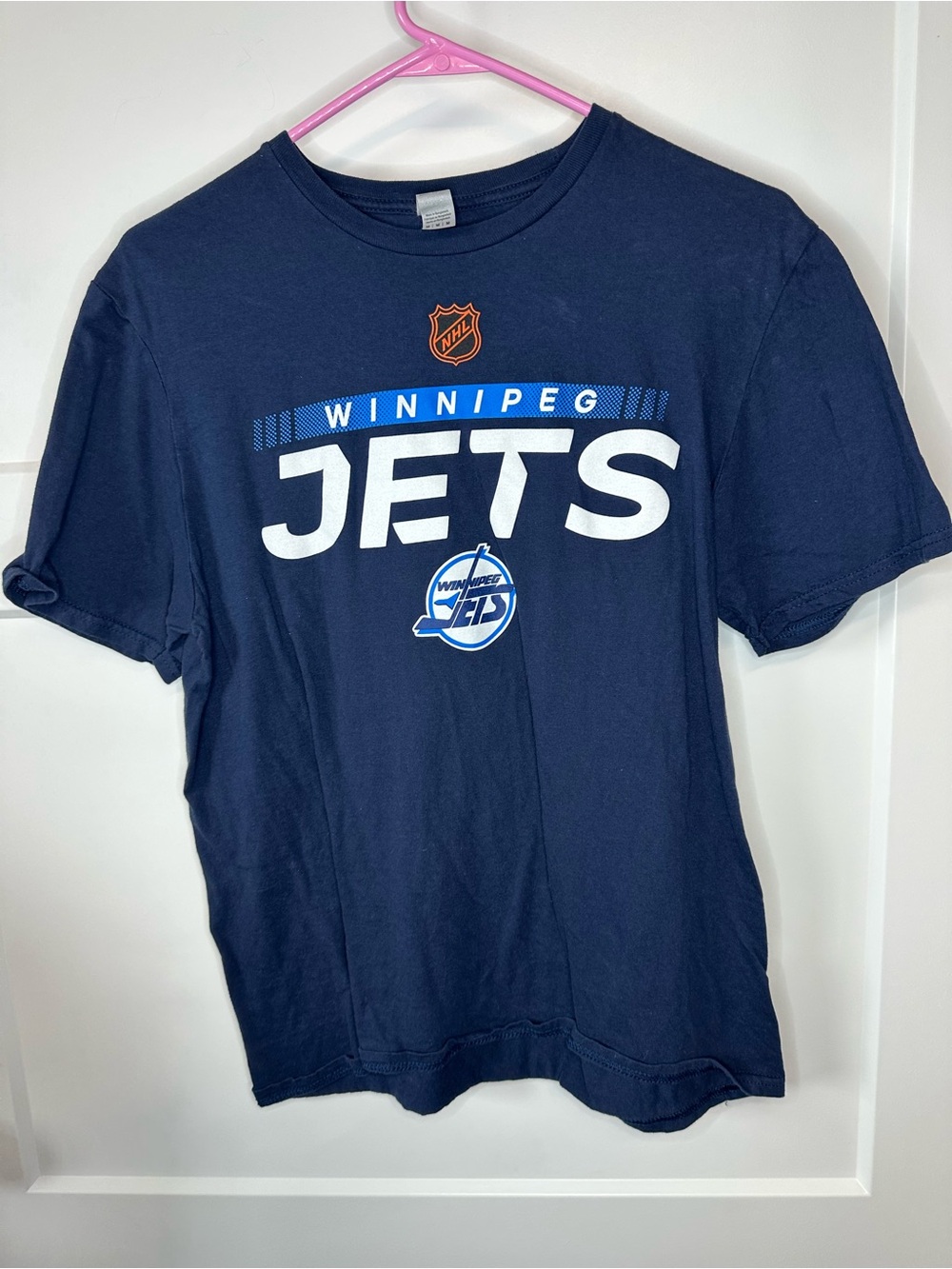 Fanatics Winnipeg Jets Navy Blue Short Sleeve Tee